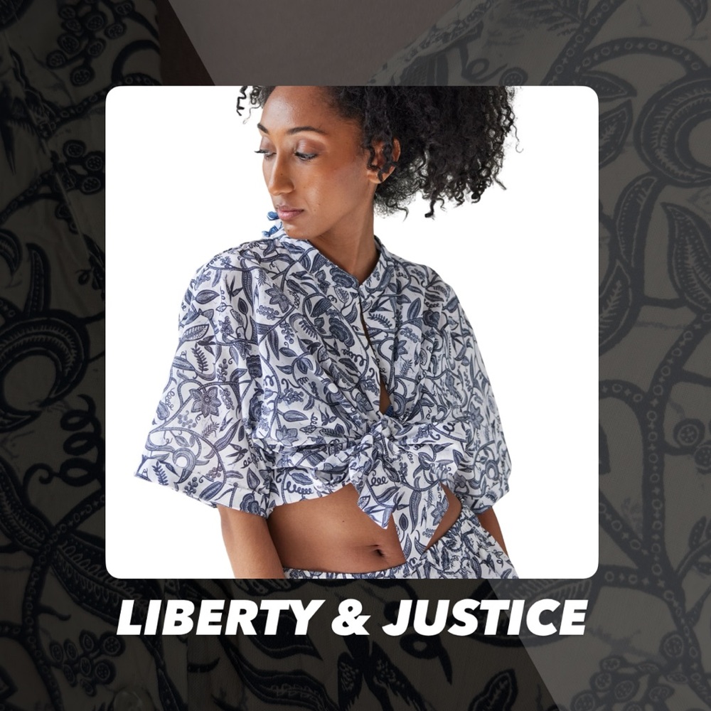 NWOT Liberty & Justice The Ainatou Shirt